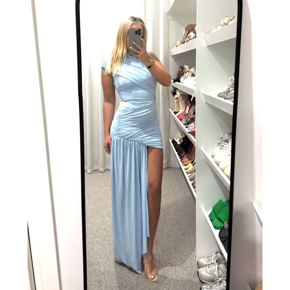 DE LA VALI ravenna mini dress In Blue US 6 - Picture 3 of 9